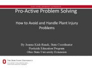 Pro-Active Problem Solving