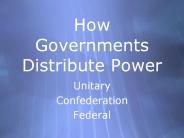How Governments Distribute Power
