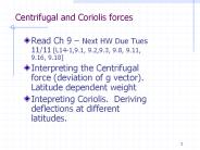 Centrifugal and Coriolis forces