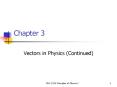 Vectors in Physics (Continued) PowerPoint PPT Presentation