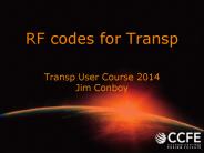 RF codes for Transp