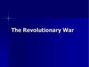 The Revolutionary War