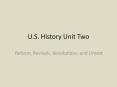 U.S.%20History%20Unit%20Two PowerPoint PPT Presentation