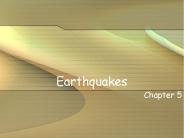 Earthquakes