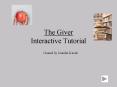 The Giver Interactive Tutorial PowerPoint PPT Presentation
