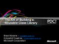 The%20Art%20of%20Building%20a%20Reusable%20Class%20Library PowerPoint PPT Presentation