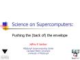 Science on Supercomputers: PowerPoint PPT Presentation