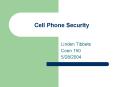 Cell Phone Security PowerPoint PPT Presentation