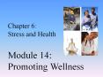 Chapter 6: Stress and Health Module 14: Promoting Wellness PowerPoint PPT Presentation