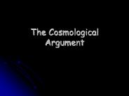 The Cosmological Argument