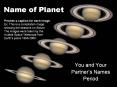 Name of Planet PowerPoint PPT Presentation