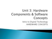 Unit 3: Hardware Components