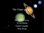 The Outer planets
