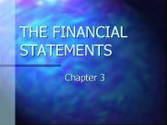THE FINANCIAL STATEMENTS