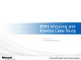 MSN Shopping and Koodos Case Study PowerPoint PPT Presentation