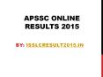 AP ssc results 2015 PowerPoint PPT Presentation