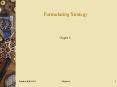 Formulating Strategy PowerPoint PPT Presentation