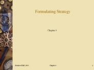 Formulating Strategy