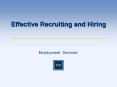 Employment Services PowerPoint PPT Presentation