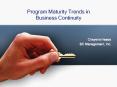 Program Maturity Trends in Business Continuity PowerPoint PPT Presentation