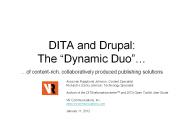 DITA and Drupal: The 