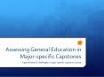 Assessing General Education in Major-specific Capstones PowerPoint PPT Presentation