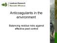 Anticoagulants in the environment PowerPoint PPT Presentation