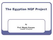 The Egyptian NQF Project