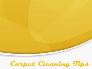 Carpet cleaning tips