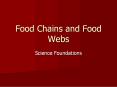Food Chains and Food Webs PowerPoint PPT Presentation