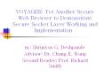 VOYAGER: Yet Another Secure Web Browser to Demonstrate Secure Socket Layer Working and Implementation PowerPoint PPT Presentation