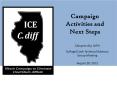 Campaign Activities and Next Steps PowerPoint PPT Presentation