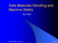 Safe Materials Handling and Machine Safety PowerPoint PPT Presentation