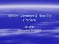 Winter Weather PowerPoint PPT Presentation