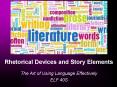 Rhetorical Devices and Story Elements PowerPoint PPT Presentation