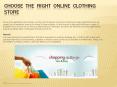 Choose the Right Online Clothing Store