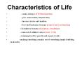 Characteristics of Life PowerPoint PPT Presentation
