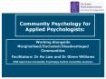 Community Psychology for Applied Psychologists: PowerPoint PPT Presentation