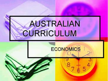 AUSTRALIAN CURRICULUM