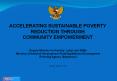 ACCELERATING SUSTAINABLE POVERTY REDUCTION THROUGH COMMUNITY EMPOWERMENT PowerPoint PPT Presentation