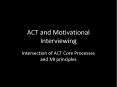 ACT and Motivational Interviewing PowerPoint PPT Presentation