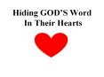 Hiding GOD PowerPoint PPT Presentation