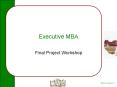 Executive MBA PowerPoint PPT Presentation