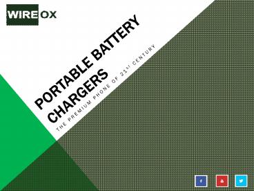 Portable Battery Chargers