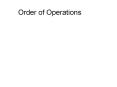 Order%20of%20Operations PowerPoint PPT Presentation