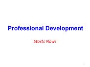 Professional Development