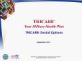 TRICARE Your Military Health Plan: TRICARE Dental Options PowerPoint PPT Presentation