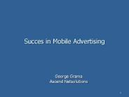 Succes in Mobile Advertising