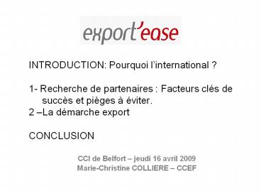 INTRODUCTION: Pourquoi l