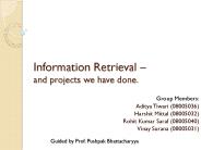 Information Retrieval 